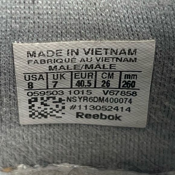 Reebok Classic Gray Leather Low Top Athletic Sneaker Shoe Womens 9.5 - Picture 3 of 11